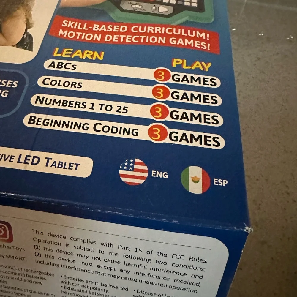 Interactive Smartty PAD LED Tablet - Blue